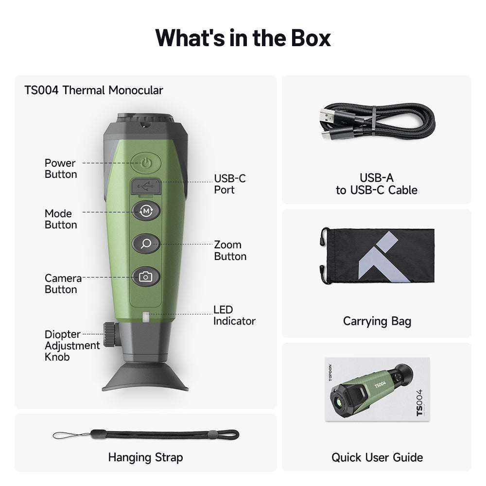 TS004 termisk kikkert: Se usynlig, oppdag mer, tåler alle forhold.