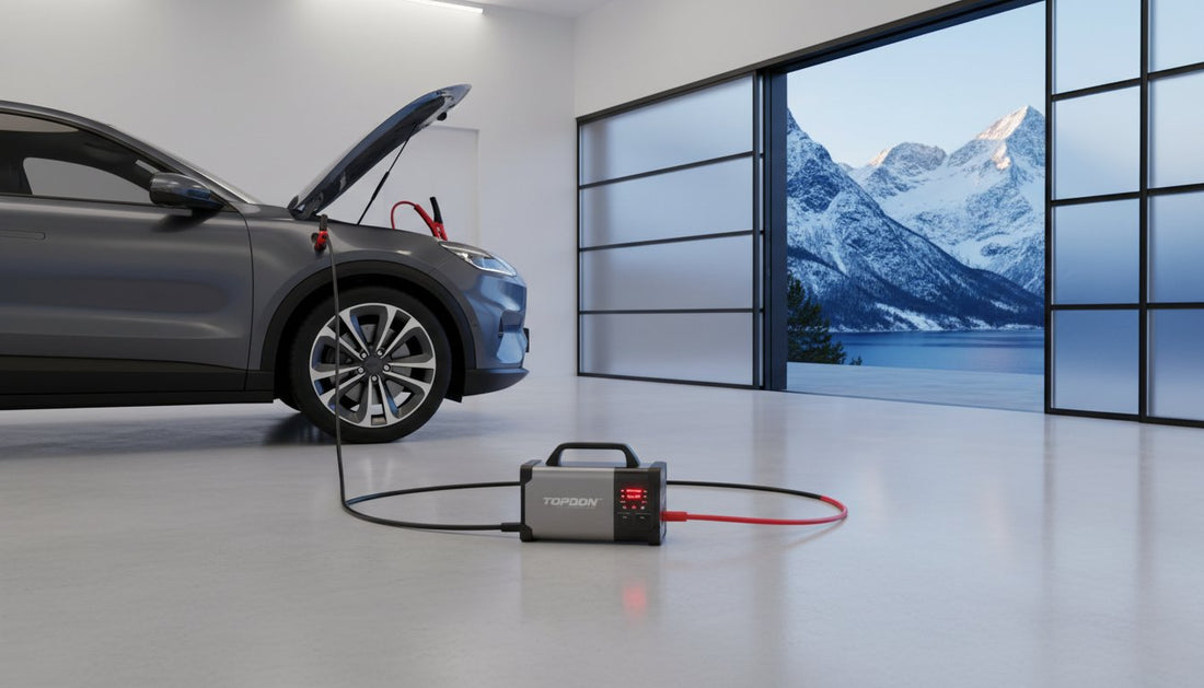 Batterilader for lithium batteri bil: Test og kjøpeguide 2026