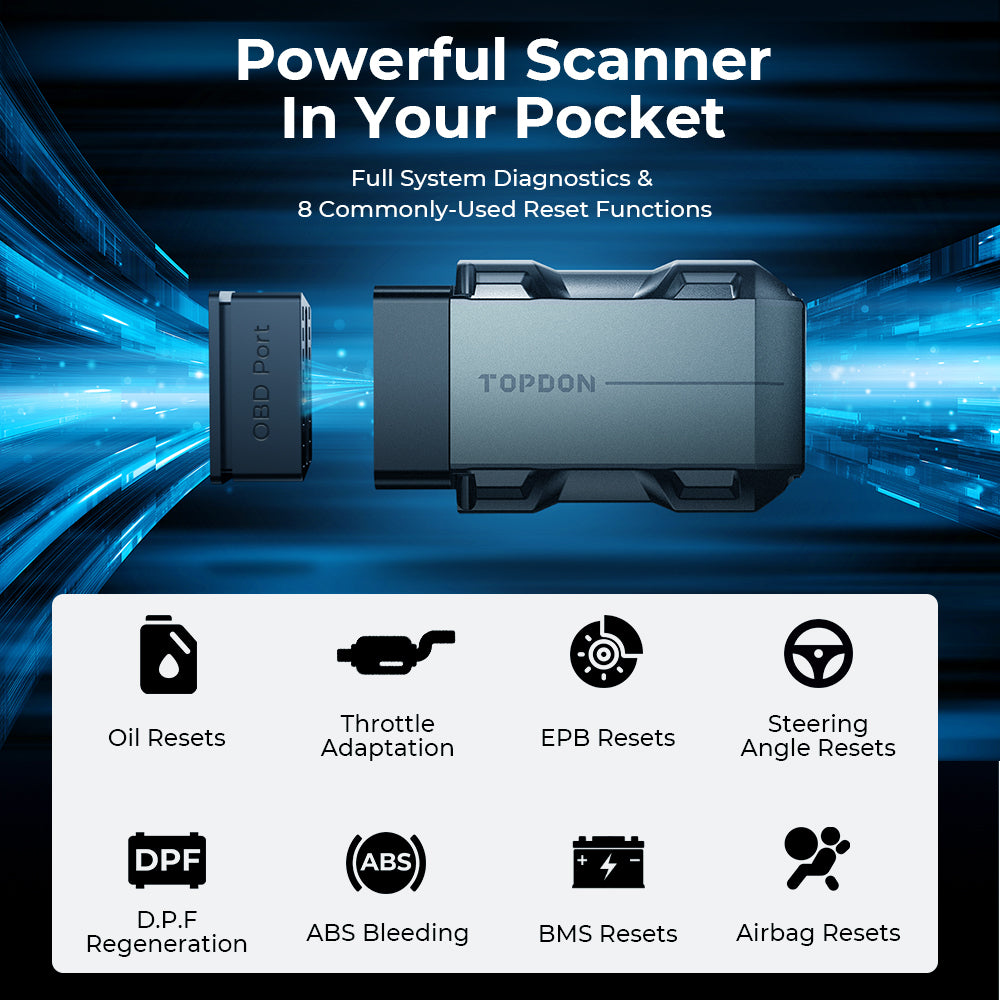 2025 TOPDON Topscan PRO OBD2 Scanner - Key Programming, Bi-Directional, Full System Diagnostic Tool